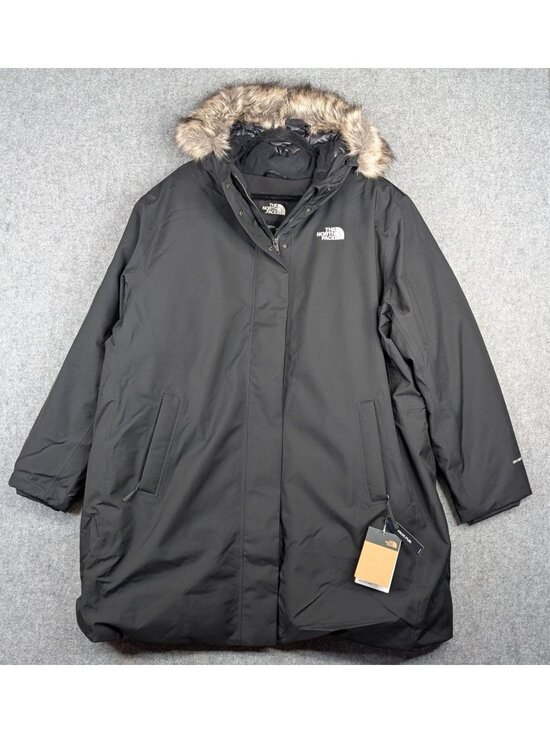 The North Face Jackets & Blazers - THE NORTH FACE Womens 3x Arctic Down Parka Black Waterproof 600 Coat Faux Fur